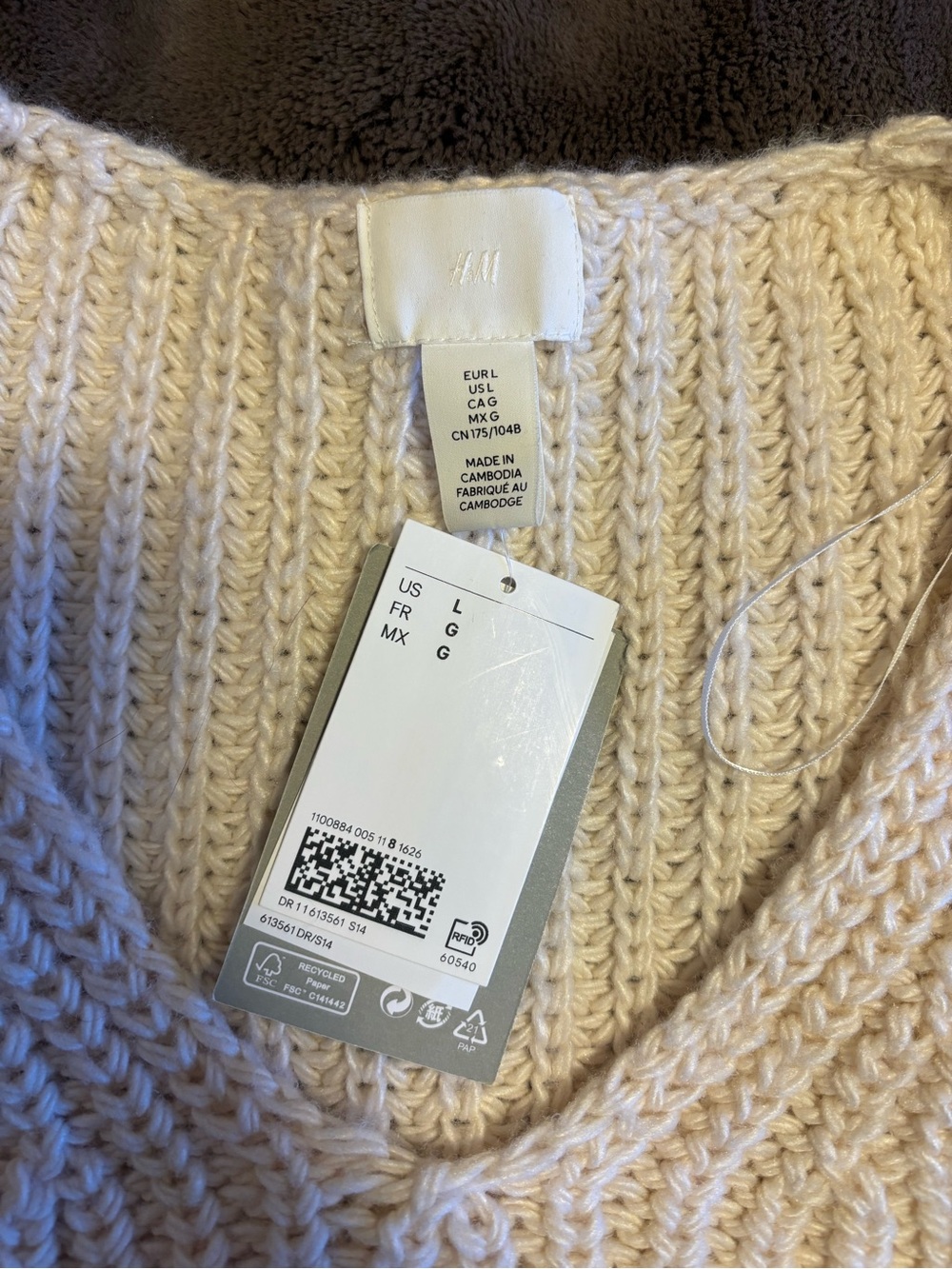 ☀️ H&M ☀️ thick knit sweater - Picture 4 of 9